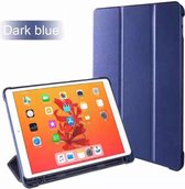 Apple iPad (2019 / 2020) 10.2 /Air 10.5 (2019) Smart hoes Tri-Fold met Apple Pencil Houder - Blauw