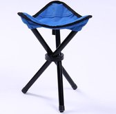 Let op type!! Wandelen Outdoor Camping vissen vouwen kruk draagbare driehoek stoel maximale belasting 100KG klapstoel maat: 22 x 22 x 31cm (blauw)