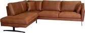 Canapé lounge Faro méridienne gauche | cuir Kentucky cognac 09 | 2,23 x 2,65 m de large
