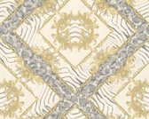 KLASSIEK BEHANG | Design - crème grijs metallic - A.S. Création Versace 3