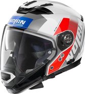 Nolan N70-2 GT Celeres 33 Metal White Red Blue Silver Integraalhelm - Motorhelm - Maat S