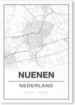 Poster/plattegrond NUENEN - A4