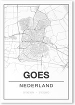 Poster/plattegrond GOES - A4