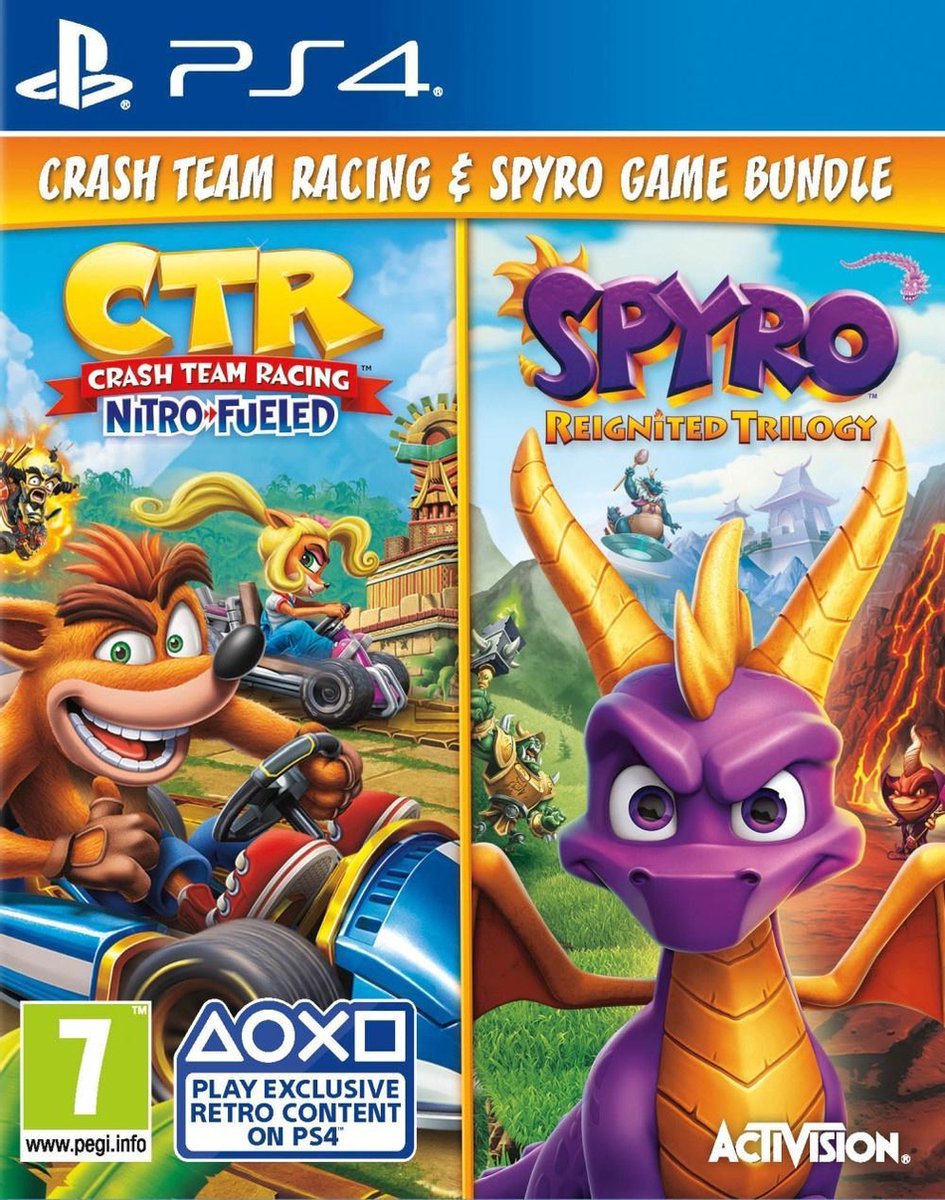 Crash Team Racing Nitro-Fueled + Spyro: Reignited Trilogy - PlayStation 4 - Activision Blizzard Entertainment