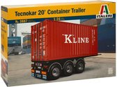 1:24 Italeri 3887 Technokar 20' FT Container Trailer Plastic kit