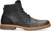 Sacha - Heren - Grijze leren veterboots - Maat 41