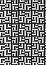 Cadeaupapier Zwart Wit Magic Black- Breedte 50 cm - 200m lang