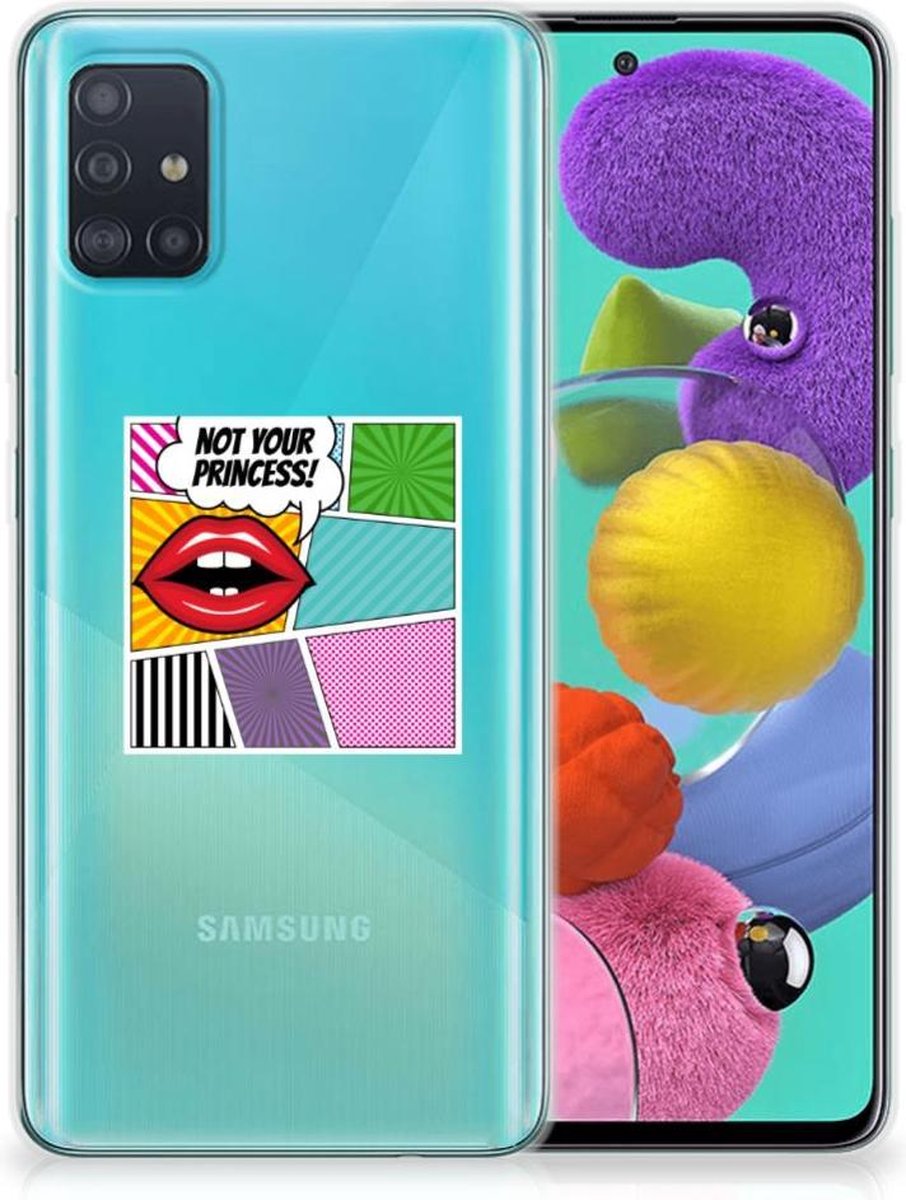 Samsung Galaxy A51 Silicone Back Cover Popart Princess