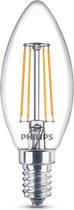 Blister 2 stuks Philips 4W E14 A++ Warm wit LED-lamp energy-saving lamp
