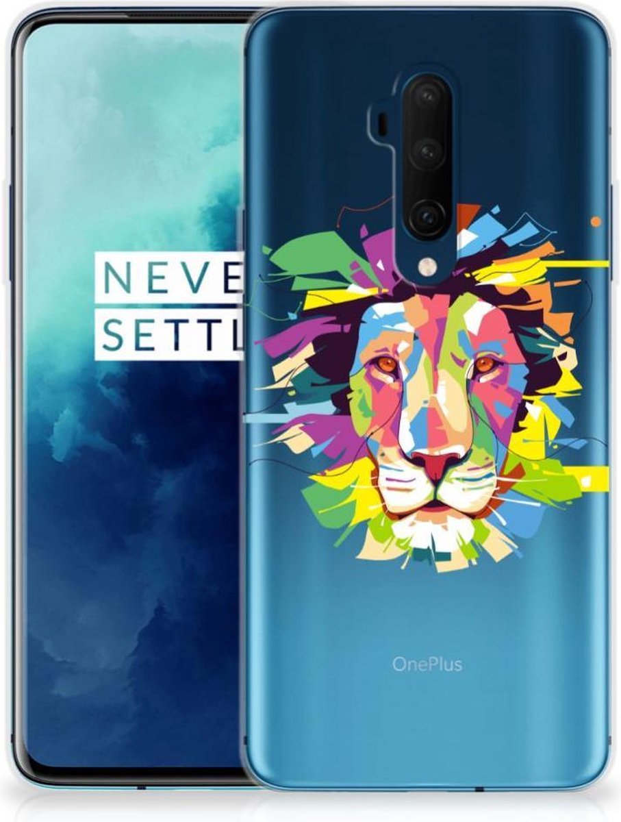 OnePlus 7T Pro Telefoonhoesje met Naam Lion Color