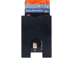 Walter Wallet Slim Black 4 Cards - Walter Pasjes houder Creditcardhouder