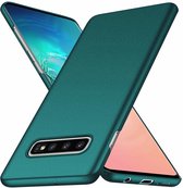 Ultra thin geschikt voor Samsung Galaxy S10 case - groen