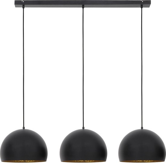 Light & Living Hanglamp Jaicey Zwart - 120x33x25cm - 3L Modern - Hanglampen... | bol.com