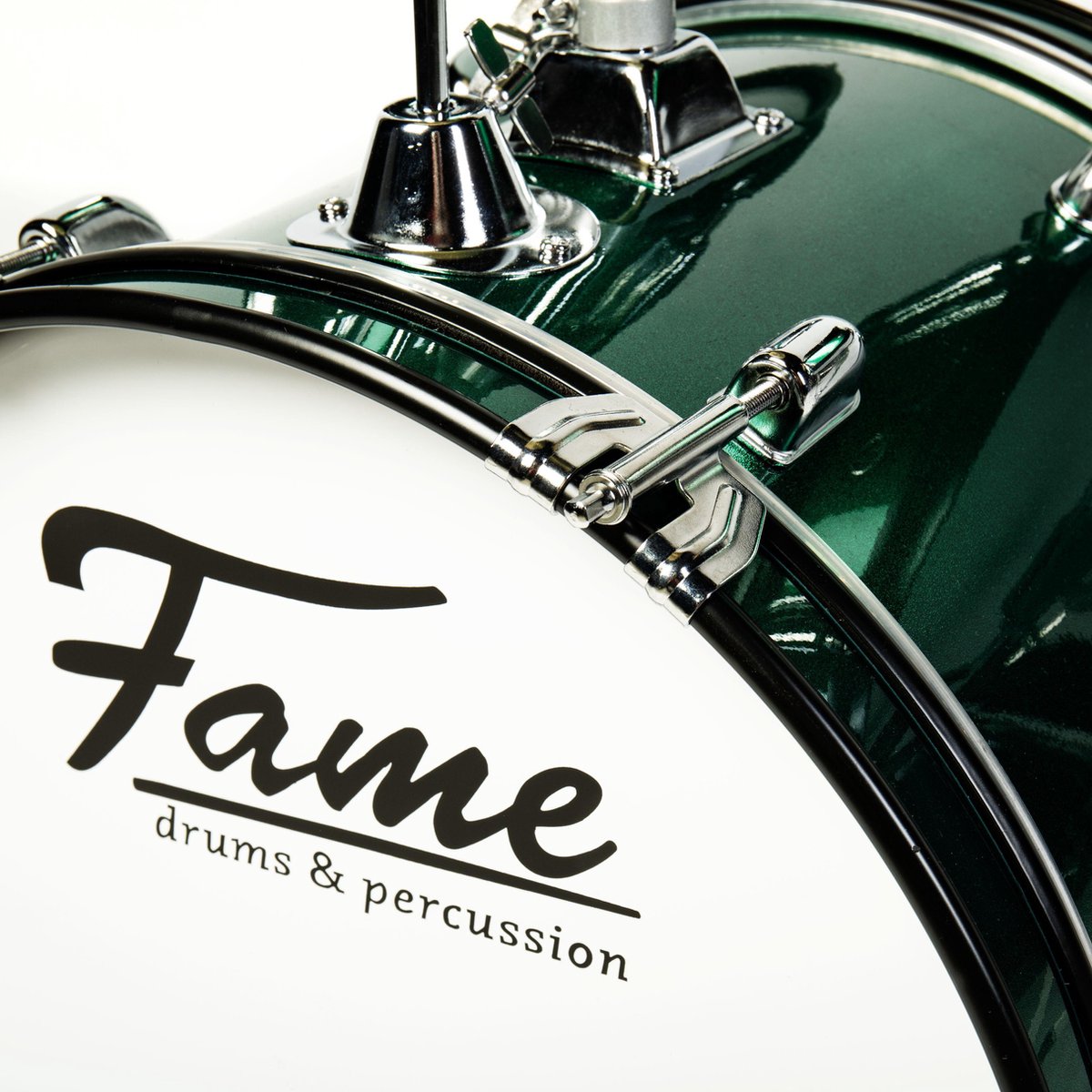 Kit de batterie Fame 3 PC Drumset Junior "Luis" en Vert | bol.com