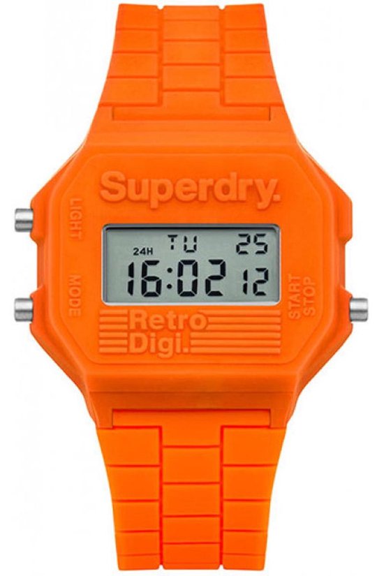 Superdry retro digi SYL201O Unisex Quartz horloge