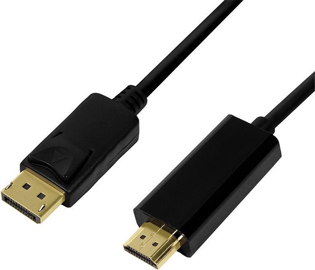 LogiLink CV0126 DisplayPort kabel 1 m HDMI Zwart