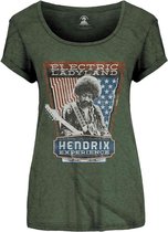 Jimi Hendrix - Electric Ladyland Dames T-shirt - S - Groen
