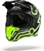 Airoh Twist 2.0 Neon Yellow Matt Motocross Crosshelm - Motorhelm - Maat L