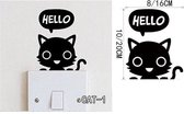 3D Sticker Decoratie Cartoon Black Cat Cute DIY Vinyl Wall Stickers For Kids Rooms Home Decor Art Decals 3D Wallpaper Decoration Adesivo De Parede - CAT1 / Small