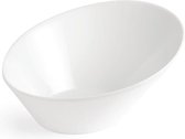 Olympia Whiteware ovale hellende kommen 22.2 x 24.6cm