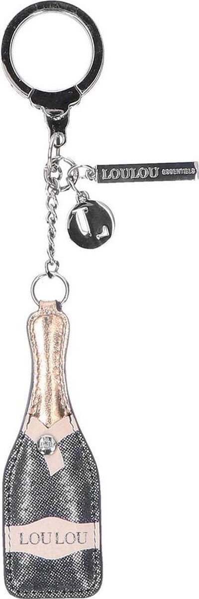 LouLou Essentiels Sleutelhangers Keychain Champagne Zwart | bol.com