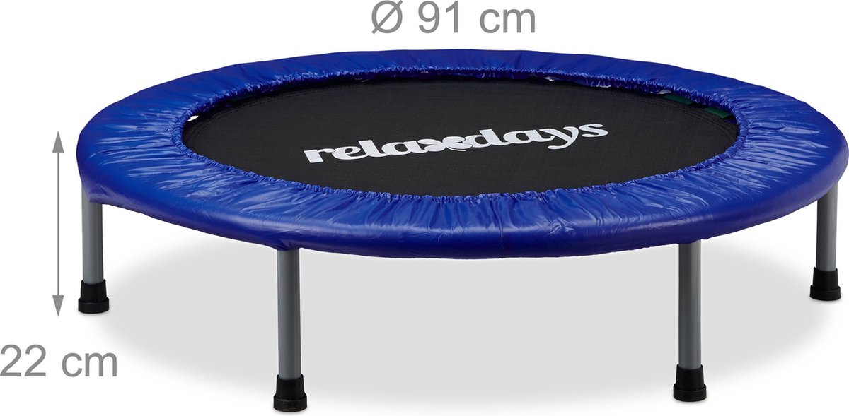 Relaxdays trampoline kinderen - opvouwbaar - indoor - kind tot 45 kg -  klein -... | bol.com