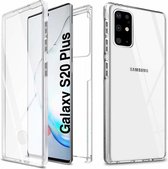 Hoesje Geschikt Voor Samsung Galaxy S20 Plus Hoesje 360° TPU 2 in 1 Case Transparant