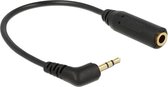Câble audio DeLOCK 65397 0,14 m 2,5 mm 3,5 mm noir