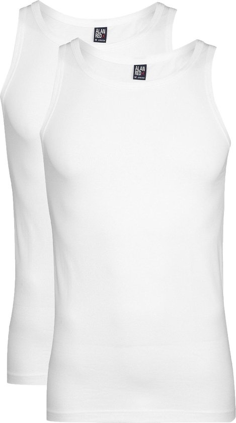 Alan Red Stretch Singlets Oakland (lot de 2) - Col rond - blanc