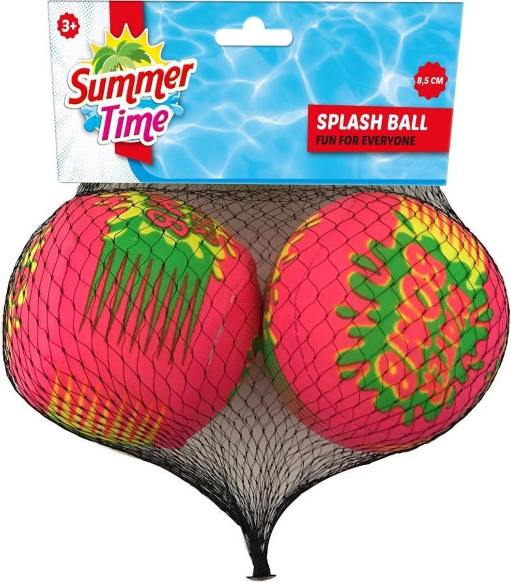Summertime Splash Ball 8.5 cm (2 Stuks) bol