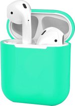 Hoes voor Apple AirPods Hoesje Case Siliconen Ultra Dun - Turquoise