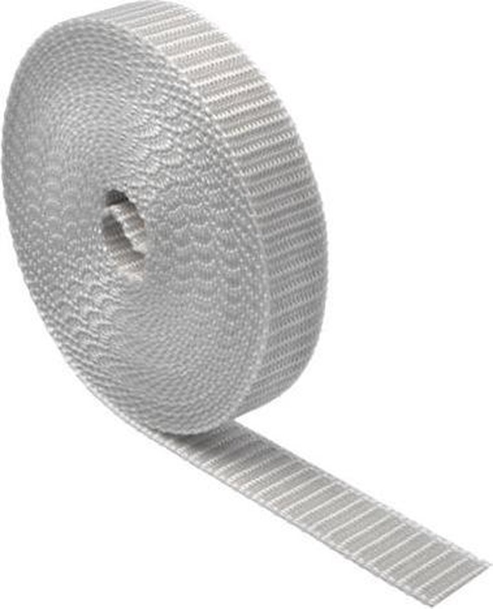 Schellenberg 34503 Rolluikband 23 mm x 4,5 m - System MAXI, rolluikband, webbing, rolluiktape, wit
