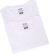 Heren T-shirts dubbelpack wit maat XXL