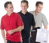 Poloshirt met rits rood maat XXXL