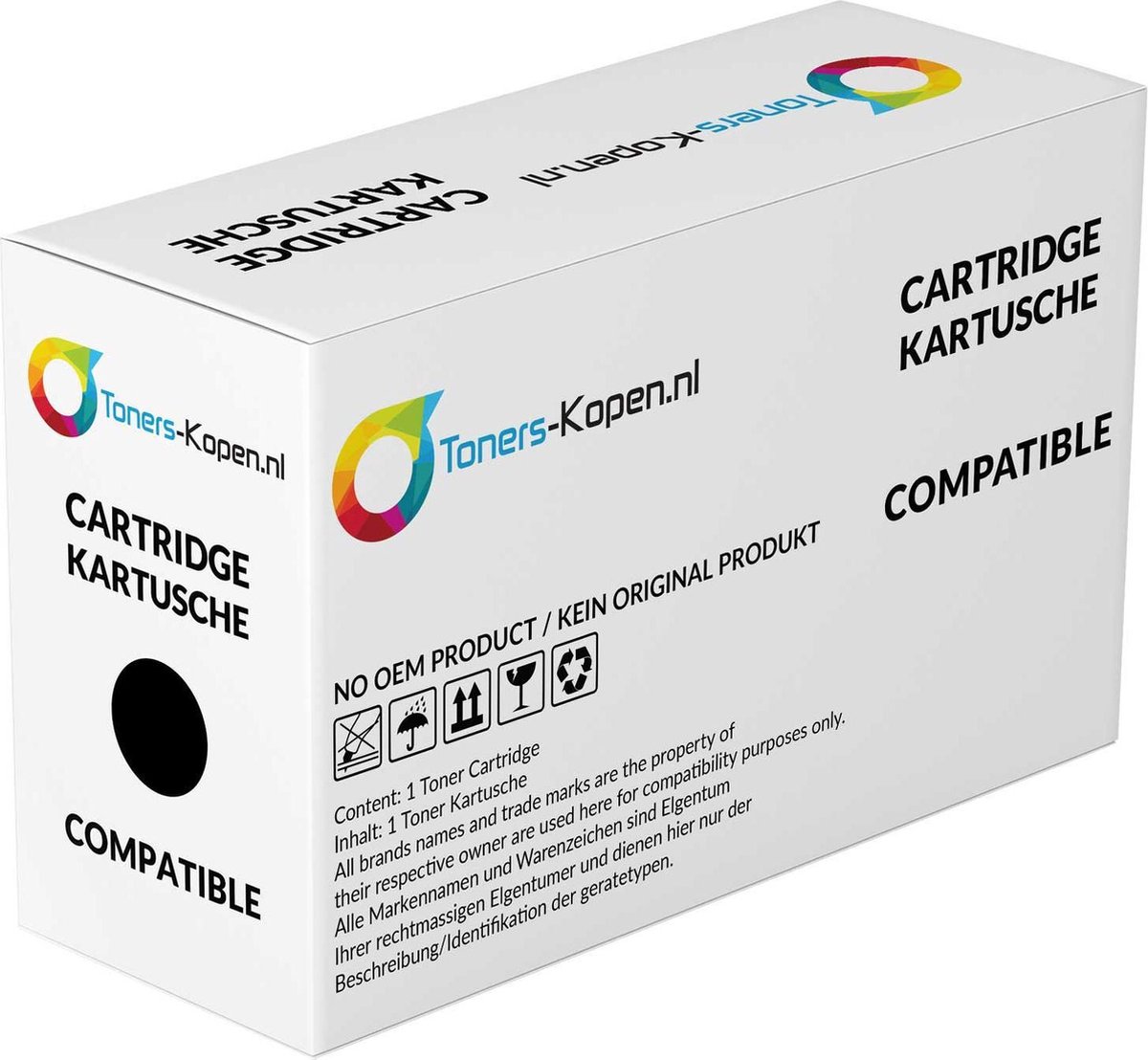 HP 55X 55A Canon 724H CE255X CE255A 45807106 - XXL Toner Zwart - 12500 Pagina's - Huismerk Compatible - CE255A Alternatief - CE255A Compatible - Canon Toner - HP Toner
