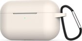 Apple AirPods Pro 1 Hoesje - Mobigear - Classic Serie - Siliconen Hoesje - Wit - Hoesje Geschikt Voor Apple AirPods Pro 1