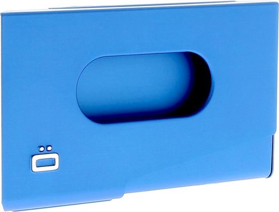 Ögon Designs One Touch Visitekaarthouder - Business Cardholder - Blauw