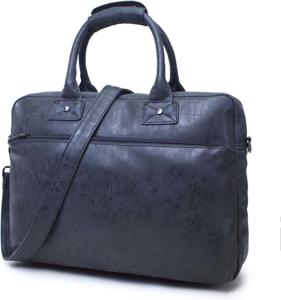 STILORD 'Alex' Vintage Leer Schoudertas Mannen Vrouwen Groote Businesstas 15 ,6 Inch Laptoptas Aktetas Universiteitstas, Kleur:zwart STILORD 'Alex' Vintage Leer Schoudertas Mannen Vrouwen Groote Businesstas 15 ,6 Inch Laptoptas Aktetas Universiteitstas, Kleur:zwart