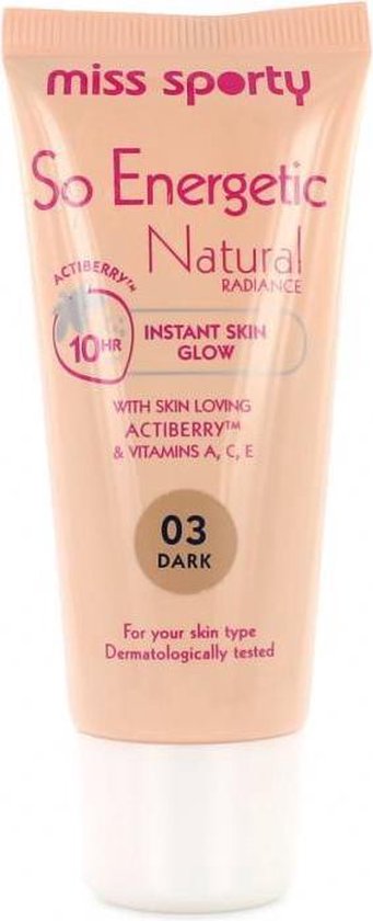 Miss Sporty So Energetic Natural Radiance Foundation - 3 Dark - Foundation