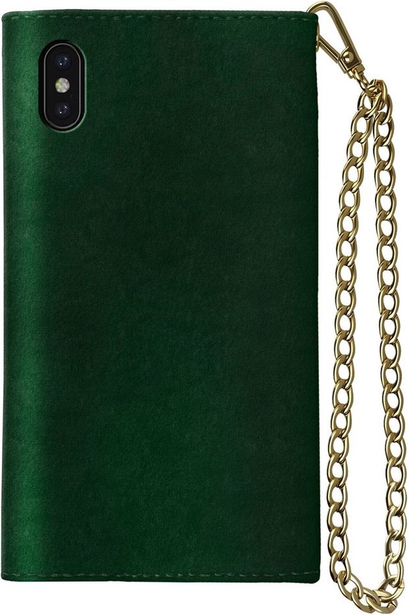 iDeal of Sweden Mayfair Clutch Velvet Green iPhone Xs Max