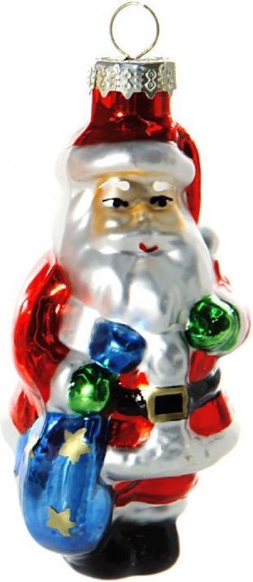 Kerstbal kerstman met zak 8 cm | bol.com