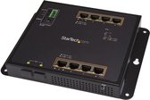 StarTech 8-poorts Gigabit PoE switch - Beheerd - Monteerbaar op wand - 2 SFP Poorten - Zwart