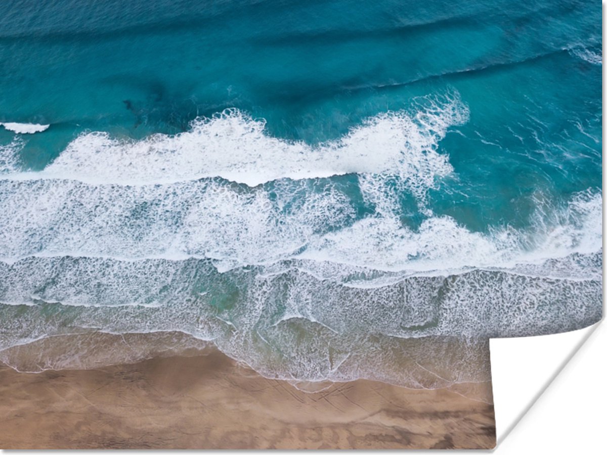 Poster Strand - Zee - Water - Blauw - 120x90 cm