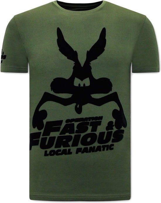 Grappige t shirts Mannen - Fast and Furious - Groen