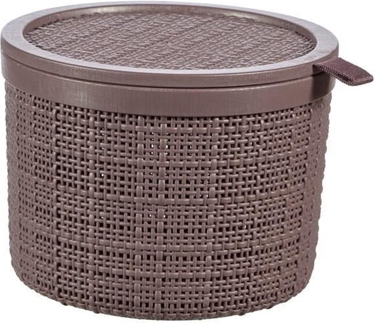 Curver Jute mandje rond 2L Peppercorn