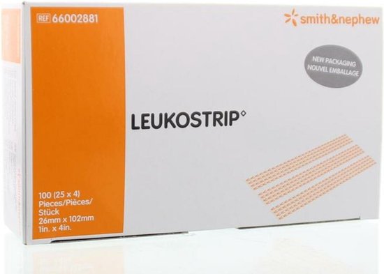 Leukostrip Steriel strip 26 x 102 cm 100st | bol