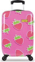 BHPPY Handbagage koffer met print - 55 cm - 32L - Sweet Strawberry