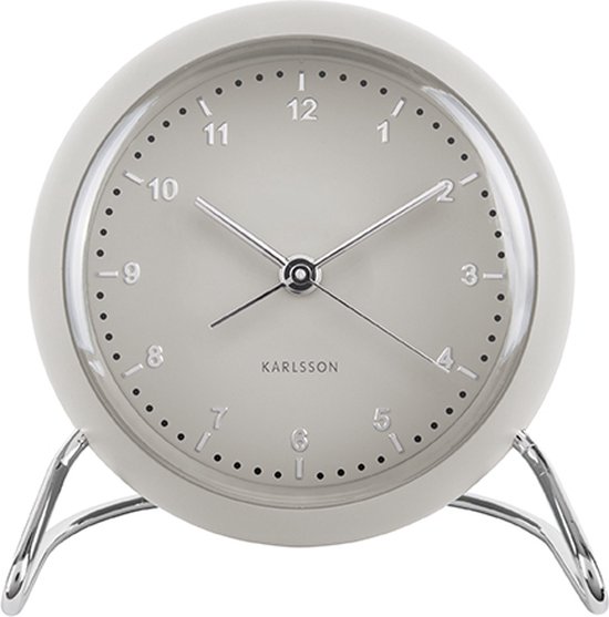 Alarm clock Val ABS warm grey