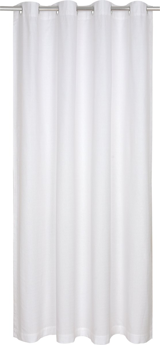 INSPIRE - Dekkend gordijn LEYA - B.140 x H.280 cm - gordijnen met oogjes - katoen - wit