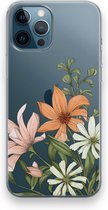 Case Company® - Hoesje geschikt voor iPhone 12 Pro hoesje - Floral bouquet - Soft Cover Telefoonhoesje - Bescherming aan alle Kanten en Schermrand